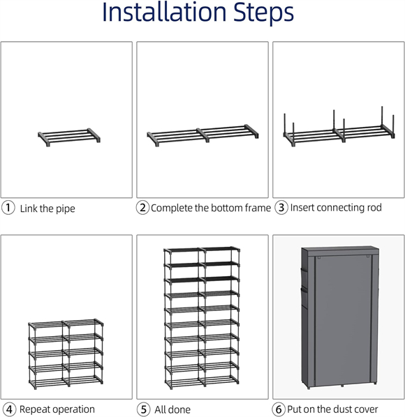 Shoe rack with cover